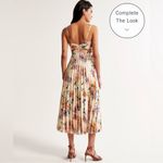 Abercrombie & Fitch GISELLE PLEATED CUTOUT MAXI DRESS LARGE PETITE FLORAL Photo 1