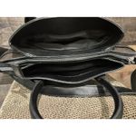 Nine West  Satchel Chelsea Logo Satchel Brown/black‎ Lock EUC Photo 6