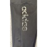 Adidas  Climalite Leggings Women's Black Large Soft Logo On Side‎ Gym Workout Photo 6