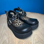 Demonia  Sprite-02 Black Vegan Leather Platform Heart Mary Janes Women’s Size 6 Photo 1