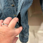 Christopher & Banks ‎ Blue Denim Jean Jacket w Stretch size Small Photo 6