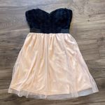 Rose Strapless Tulle Formal Party Dress Multi Photo 0