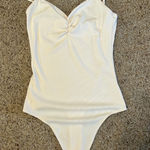 American Eagle  Bodysuit Offwhite/Light Beige (Size Small) Photo 0