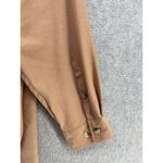 Ava & Viv AVA VIV Women's Button Front Blouse Solid Mauve Peach Size 1X Long Sleeve Photo 2