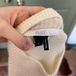 Paige Namira 100% Cashmere Mock Neck Sweater Ivory Balloon Sleeves Photo 3