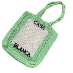 ‎CASABLANCA Crochet Bag Green Photo 3