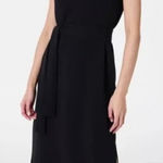 Spanx  AirEssentials Sleeveless Tank Dress Black Midi Belt Slits Pockets Medium Photo 0