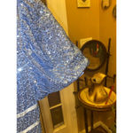 Women's FAERIESTY Dress XS Blue Sequin Photo 4