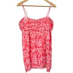 Charlie Holiday  sz 8 Madonna Linen Cotton Mini Dress Ruched Tropical Floral Photo 7