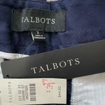 Talbots  Mid Rise Navy Chino Minimalist Modest Shorts 2 Photo 1