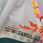 Zaful  White Floral Bandeau Beach Bra Bikini Bralette Swim Top M Medium Photo 6