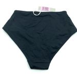 Everlane The High-Rise Hipster Bikini Bottom Moderate Coverage Stretch Black XS Photo 4