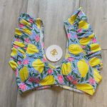 NWT Sugar Bee Colorful Lemon Floral Print Flutter 2 Photo 7