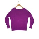 Nordstrom Collection Purple Silk Cashmere Blend Sweater Size S Photo 3