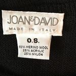 Joan & David  Black Wool Long Sleeve Crewneck Knit Sweater L Photo 5