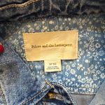Pilcro  and the Letterpress Gingham Eyelet Peplum Hem Denim Jacket Photo 2