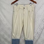 frame denim  Le‎ High Skinny Dip Dyed Frayed Cut Off Jeans Waters Size 26 Photo 4