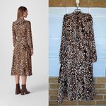 WHISTLE ANIMAL PRINT ESME DRESS SIZE 10 Brown Photo 1