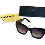 Quay NEW Australia By The Way Women's SUNGLASSES Black Gold Oversized Square Photo 12
