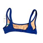 NWT J.Crew Heritage Scoop Neck Bikini Top Venetian Blue Size Extra Small Medium‎ Photo 1