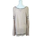Knox Rose  Knit Sweater Top Boho Relaxed Slouchy Lagenlook Sz XXL Lace Up Sides Photo 8