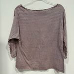 St. John  Navy Blue Stripe Linen Blend Shirt Dolman Sleeve Medium Photo 6