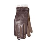 Isotoner Brand New  Women's Size L/XL Brown Genuine Leather Gloves Photo 2