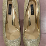White House | Black Market Dancer 8.5 gold sparkle platform stilettos Photo 0