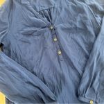 Lilly Pulitzer Delphine True Navy Stretch Silk Tunic Dress Photo 3