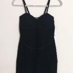 Alo Yoga Denim Knit Mini Dress Black/Anthracite S Photo 4