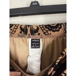 SheIn Womens Beige Black Velvet Burnout Maxi Skirt Sz M Whimsigoth Gothic Photo 2