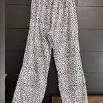 Victoria's Secret VICTORIA’S SECRET Leopard Print Wide Leg Drawstring Comfy Pajama Pants Sz M EUC Photo 2