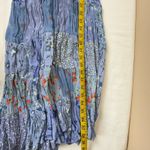 Cute Options Boho Patchwork Maxi Skirt Rayon, One Size (Approx. L/XL) Blue Photo 11
