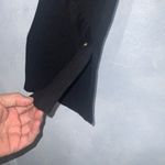 G.I.L.I. Black Ribbed Scoop Neck Long Wide Cuff Gold Stud Sleeves Sweater 1X Photo 6