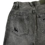 We The Free NWT Free People Brea Cut Off Denim Mini Skirt High Rise Faded Black Size 24 Photo 9