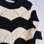Cleobella  Kori Sweater in Black & Ivory Photo 2