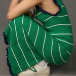 Anthropologie Daily Practice Sweater Tank Midi Striped green Purple White M Photo 2