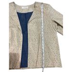 Souk Indigo Leopard Print Blazer Top Tan Size M Photo 2