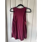 Alexander Wang  Silk Burgundy Sleeveless Blouse Photo 4