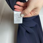 Pleione Women's Navy Blue Off The Shoulder Swing Ruffle Mini Dress Size Medium Photo 4