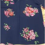 Skies Are Blue Anthropologie  Floral Blouse Top Blue Size XL Cottage Romantic Photo 5