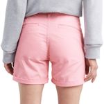 Levi's Levi’s mid rise classic stretch cotton chino shorts rolled hem pink 31 Photo 1