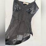 DKNY Y2K Dark Gray Silk Camisole Babydoll Top Women’s Size 8 Photo 3