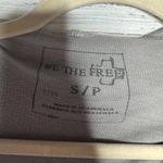 Free People  Gray Draped Asymmetrical Hooded Top Small Photo 1