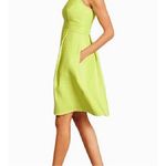 Heidi Weisel Fit & Flare Green Textured Sleeveless Geometric Dress 14 Pastel NWT Photo 1