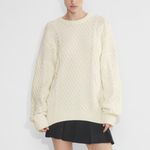 Aritzia Sunday Best Oversized Peggy Sweater In Whisper White Photo 1