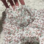 Princess Polly  Women’s Acer Floral Mini Dress White Pink size 4 Halter Coquette Photo 5