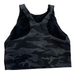 Athleta Top Womens Small Black Grey Camo Print Conscious Crop Tank Photo 3