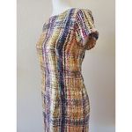 The Limited  Dot Dress Women 2 Watercolor Splatter Zip Midi Short Sleeve Travel Photo 3