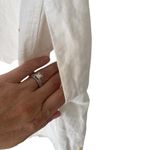 Holding Horses  Anthropologie White Linen Fruit Salad Dress size small Photo 10